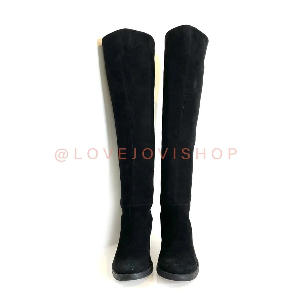 Boots | Blondo Black Suede Over-the-Knee Waterproof | Classic Minimalist Flats 9